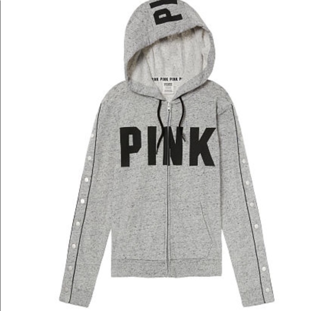 NWT Snap Sleeve Full Zip Hoodie - Picture 1 of 7